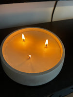 32 oz Luxury Concrete Bowl Candle | Handcrafted Statement Candle