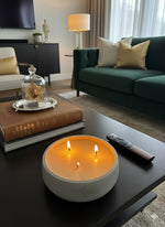 32 oz Luxury Concrete Bowl Candle | Handcrafted Statement Candle